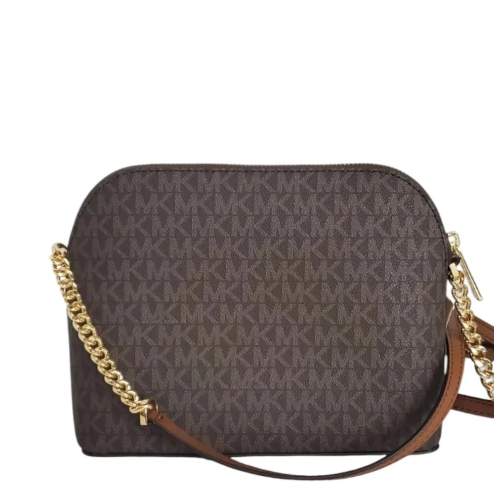 MICHAEL KORS  Jet Set Travel  medium  logo Dome  crossbody Bag NWT